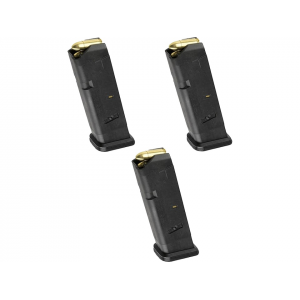 Magpul PMAG 17 GL9 Magazine for Glock 17, 19X, 34 Gen 1, 2, 3, 4 9mm Luger 10-Round Polymer Black 3PK - Magpul