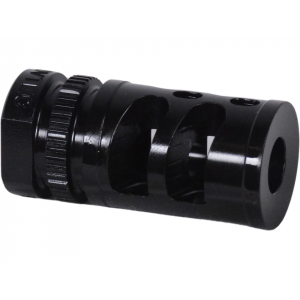 GrovTec G-Comp Muzzle Brake 1/2x36 9MM Luger Steel Nitride - Grovtec