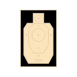 National Target Practice IDPA Target Paper 100PK - National Target