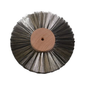 Grobet 6" Diameter 4 Row Brushing Wheel .003 Stainless Steel - Grobet