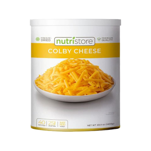 NUTRISTORE Colby Cheese Freeze Dried Food #10 Can