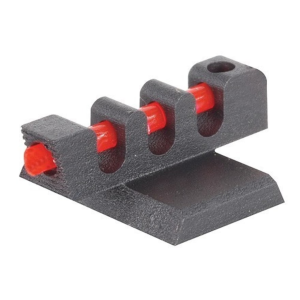Kensight Competition Front Sight 1911 Novak Cut Flat Base .180" Height .118" Width Steel Black Serrated Blade with Fiber Optic