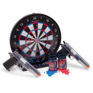 Game Face Stinger Challenge Airsoft Pistol Kit 6mm BB Spring Powered Single Shot Clear with Target