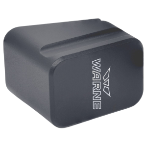 Warne Extended Magazine Base Pad for Glock 17, 22 9mm +5, 40 S&W +4 Aluminum Gray
