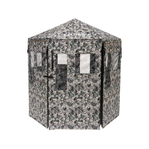Hawk Down & Out Warrior Panel Blind Chaos Camo - Hawk Treestands