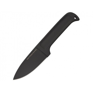 Cold Steel Drop Forged Hunter Fixed Blade Knife 4" Drop Point 52100 Black Blade Metal Handle Black