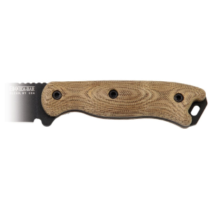 KA-BAR Short Becker Size Becker Handle Kit Green Canvas Micarta - Ka-Bar