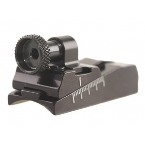 Williams WGRS-H&R Guide Receiver Peep Sight H&R 158, 258 Topper Single Shot Rifles, Ruger Mark II Aluminum Black - Williams