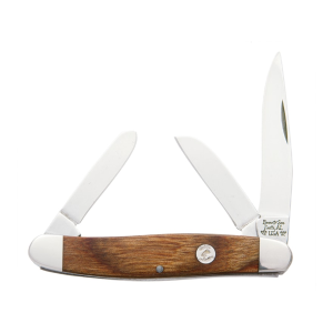 Bear & Son Heritage Stockman Pocket Knife 2.375" Clip, Sheepfoot, and Pen 1095 Satin Blade Walnut Handle