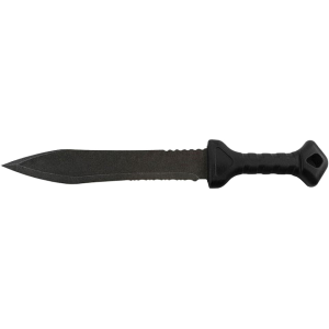 SOG Phantom Strike II Machete Fixed Blade Knife 12.6" Spear Point 420 Black Blade Glass Reinforced Nylon (GRN) Handle Black - Sog