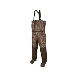 GATOR WADERS Men's Omega Zip Front Uninsulated Breathable Boot Foot Chest Waders Mossy Oak Bottomland Regular 9