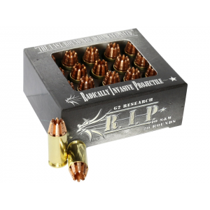 Research R.I.P. 40 S&W 115 Grain G2 R.I.P. Fragmenting Hollow Point Lead Free Box Of 20 Ammo
