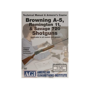American Gunsmithing Institute (AGI) Technical Manual & Armorer's Course Video 