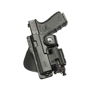 FOBUS Tactical Paddle OWB Holster Left Hand Glock 17, 22, 31, 47, Ruger American Pistol 45 ACP, 9mm, 40 S&W with Laser or Light Optional Polymer Black