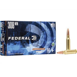 eral Power-Shok 308 Winchester 150 Grain Solid Hollow Point Lead Free Box Of 20 Ammo