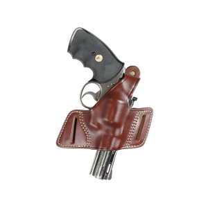 Triple K 420 Secret Agent OWB Holster Right Hand Ruger SP101, Kimber K6s with Hammer, Colt King Cobra Leather Walnut - Triple K