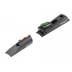 TRUGLO Muzzle Bright Xtreme Muzzleloader Universal Sight Set Fiber Optic Red Standard Front, Interchangeable Green Ghost Ring & Notched Rear