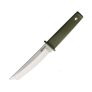 Cold Steel Kobun Fixed Blade Knife 5.5" Tanto Point AUS-8 Satin Blade Kray-Ex Handle OD Green - Cold Steel