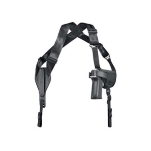 Uncle Mike's Cross-Harness Horizontal Shoulder Holster Ambidextrous Small And Medium Double Action Revolver 2" to 3" (Except 2" 5-Shot) Nylon Black
