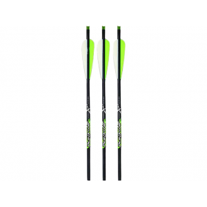 Carbon Express Piledriver 20" Carbon Crossbow Bolt 4" Vanes with Lighted Nock Black 3PK - Carbon Express