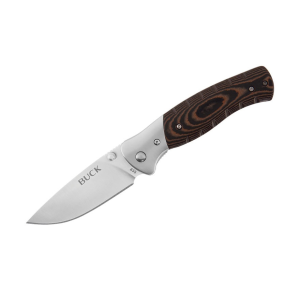Buck Knives 835 Selkirk Pocket Knife 3.25" Drop Point 420HC Satin Blade Micarta Handle Black/Brown - Buck Knives