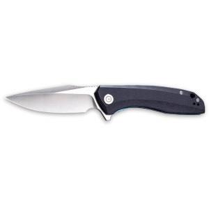 CIVIVI Baklash Pocket Knife 3.5" Drop Point 9Cr18MoV Satin Blade G-10 Handle Black - Civivi