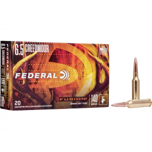 eral Fusion 6.5 Creedmoor 140 Grain Bonded Jacketed Soft Point Box Of 20 Ammo