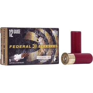 FEDERAL Premium Vital-shok 12 Gauge Ammo 2-3/4" #00 Buckshot 9 Pellets Flitecontrol Wad Case Of 250 (50 Boxes Of 5) 029465525736 162197