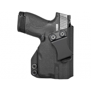 Rounded IWB Holster Right Hand S&W M&P Shield with Streamlight TLR-6 Kydex Black - Rounded