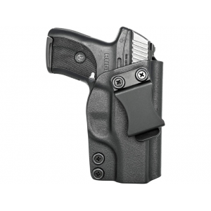 Rounded IWB Holster Right Hand Ruger LC9, LC9s, LC380, EC9s Kydex Black - Rounded