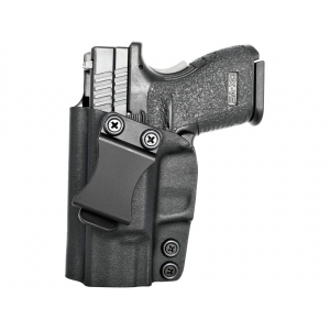 Rounded IWB Holster Left Hand Springfield XD 3" Kydex Black - Rounded