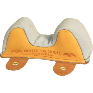 Protektor Super Slick Silver Owl Ear Rifle Front Shooting Rest Bag Narrow Leather Tan Filled - Protektor