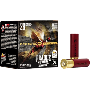 Federal Premium Prairie Storm 28 Gauge Ammo 2-3/4 #6 Copper Plated Lead Shot 13/16 Oz Box Of 25 eral Premium Prairie Storm 28 Gauge 2-3/4 #6 Copper Plated Lead Shot 13/16 Oz Box Of 25 Ammo