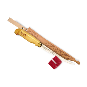 Rapala Fish 'N Fillet Knife 9" Clip Point Stainless Steel Blade Birch Handle - Rapala