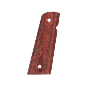 Hogue Fancy Hardwood Grips for 1911 Government, Commander with Extended Magwell Checkered Rosewood Laminate - Hogue