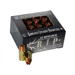 Research R.I.P. 380 ACP 62 Grain G2 R.I.P. Fragmenting Hollow Point Lead Free Box Of 20 Ammo