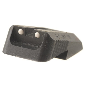 Kensight Defensive 1911 Rear Sight Novak LoMount Cut Steel Black Recessed Blade with White Dots - Kensight