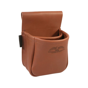 Protektor Leather Shotgun Shell Pouch Tan - Protektor