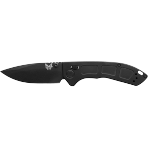 Benchmade Mini Narrows Pocket Knife 2.98" Drop Point CPM 20CV Black Blade Titanium Handle Black - Benchmade