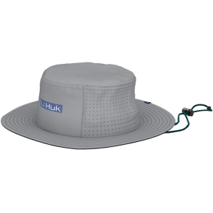 Huk Mens Tidal Map Performance Bucket Hat Harbor Mist - Huk