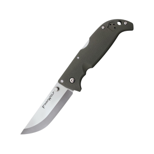 Cold Steel Finn Wolf Pocket Knife 3.5" Drop Point AUS-8 Satin Blade Griv-Ex Handle OD Green - Cold Steel