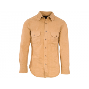 MIDWAYUSA Men's Chamois Long Sleeve Shirt Buckskin 5XL