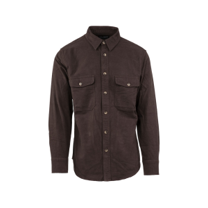 MidwayUSA Men's Chamois Long Sleeve Shirt Dark Brown Large - Midwayusa