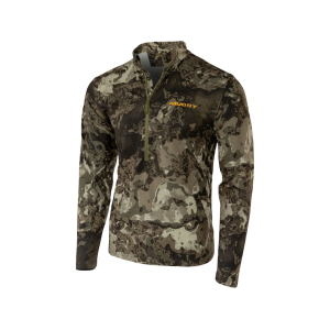 Muddy Outdoors Men's TRX Lightweight Quarter Zip Shirt Veil Canyon Gray Large - Muddy Outdoors