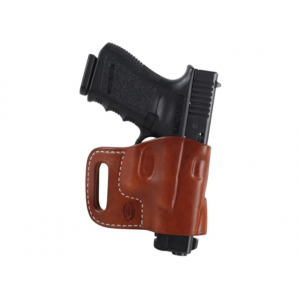 EL PASO SADDLERY Combat Express OWB Holster Right Hand S&W M&P Bodyguard 38 Special Leather Russet Brown
