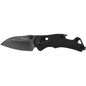 Kershaw Craze Pocket Knife 2.5" Reverse Tanto 8Cr13MoV BlackWash Blade Glass Filled Nylon Handle Black - Kershaw