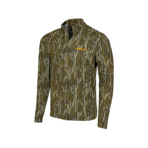 Muddy Outdoors Men's TRX Lightweight Quarter Zip Shirt Mossy Oak Bottomland XL - Muddy Outdoors