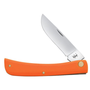 Case Sod Buster Jr Pocket Knife 2.8" Drop Point Stainless Steel Blade Orange Synthetic Handle - Case