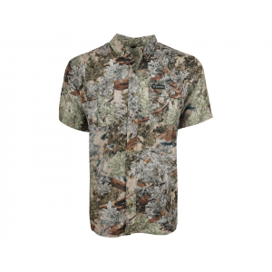 KING'S CAMO Men's Hunter Safari Short Sleeve Shirt Desert Shadow Medium