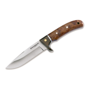 Boker Knives Elk Hunter Fixed Blade Knife 4.3" Drop Point 440A Satin Blade Rosewood Handle - Boker Knives